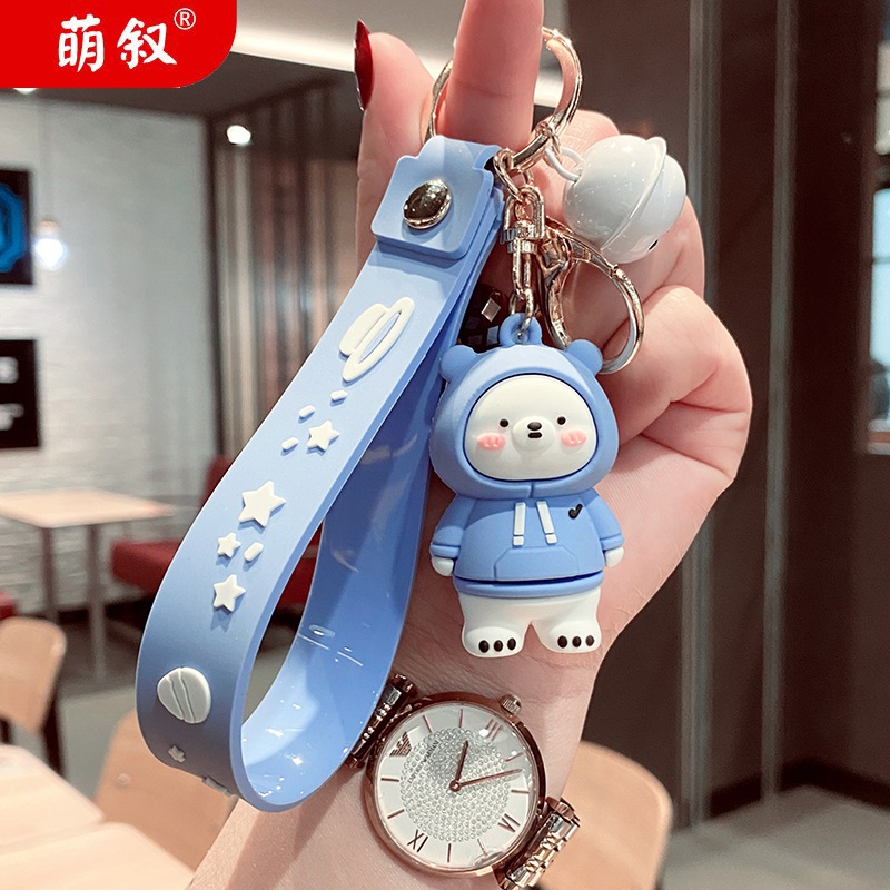 Móc khoá gấu cute treo balo cặp sách