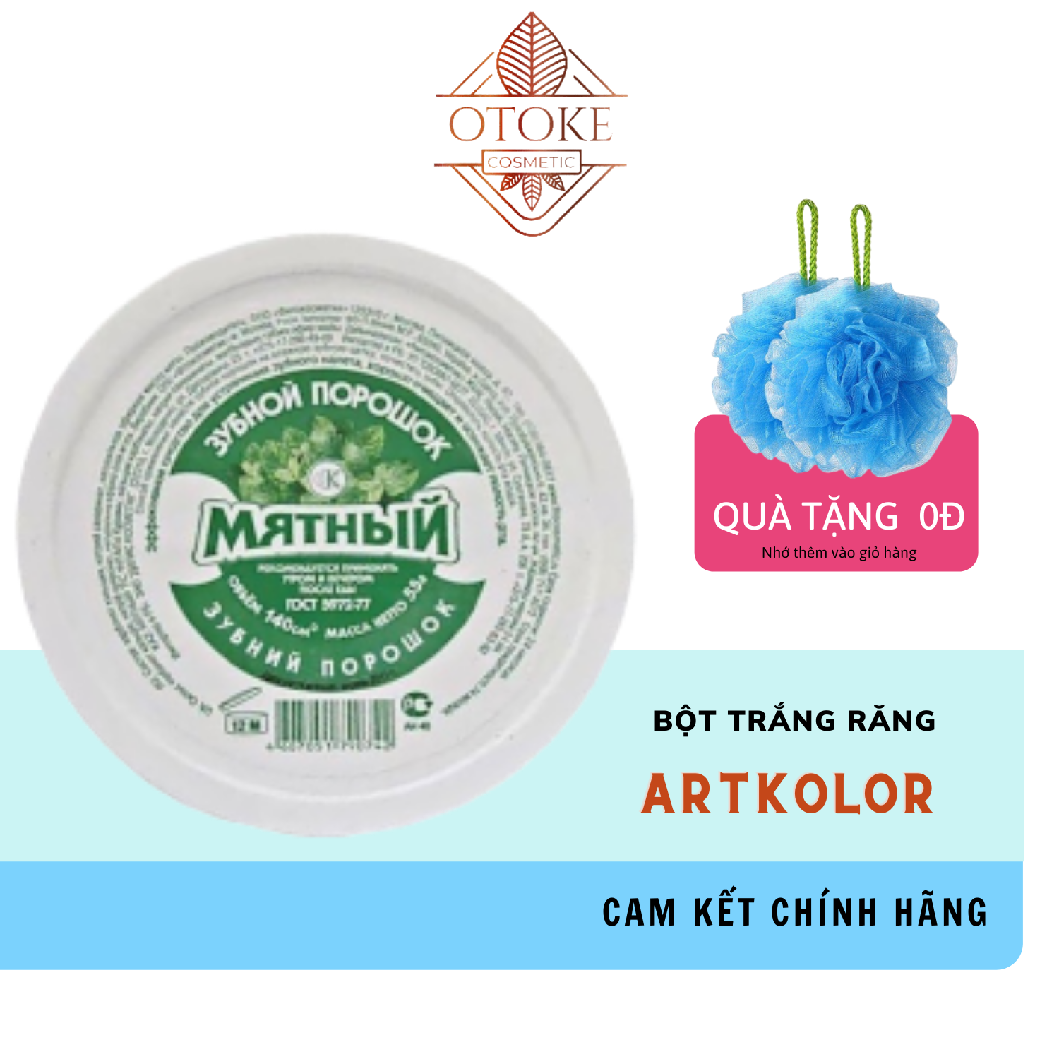 Bột trắng răng Nga ARTKOLOR 75g