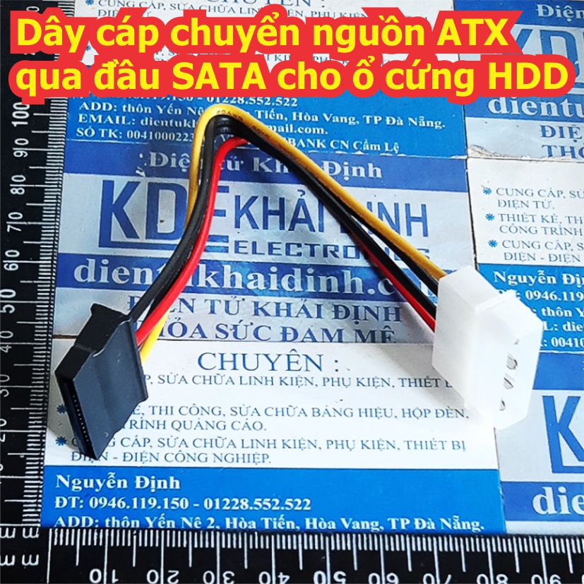 Dây cáp chuyển nguồn ATX qua đầu SATA cho ổ cứng HDD kde8233