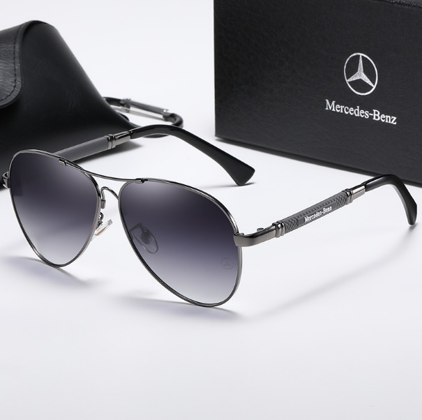 Kính mát Kính râm phân cực thời trang nam chất liệu hợp kim và palaroid Chống Tia UV cao cấp Mecedes-Benz - bảo hành 12 tháng
