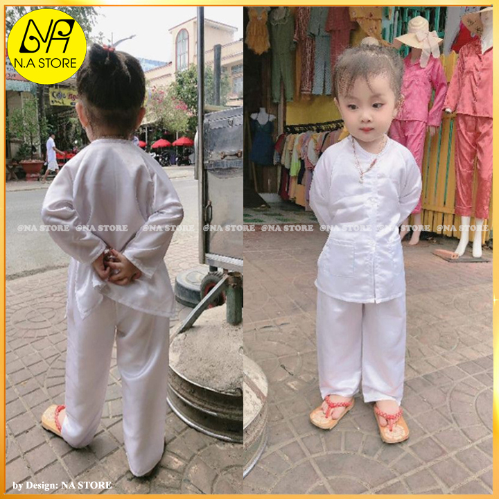 Bộ quần áo bà ba trẻ em bé trai bé gái ( ĐỦ SIZE- ảnh thật- chất lụa siêu mát nhiều màu sắc )