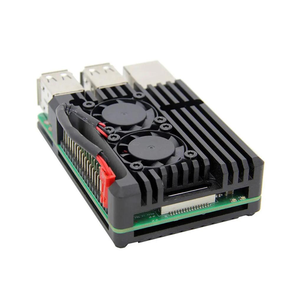 Cho Raspberry Pi 3 mô hình B B + vỏ nhôm có không có quạt làm mát kép