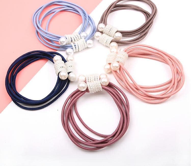CỘT TÓC DÂY BUỘC TÓC ĐÍNH HẠT XOAN
