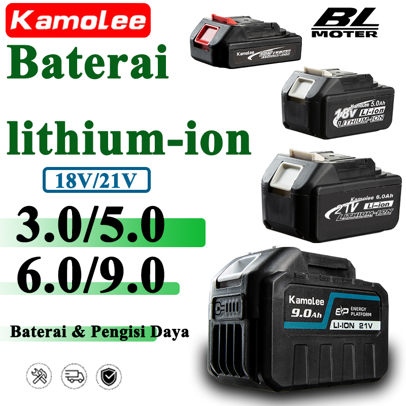 Kamolee 18/21V Battery Power Tools Available 3000mAh/5000mAh