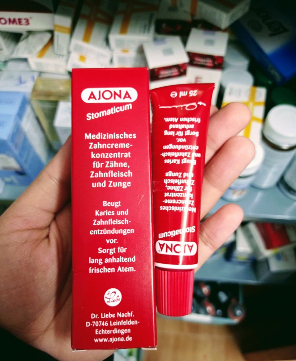 Kem đánh răng y tế AJONA loại bỏ cao và chống hôi miệng 25ml