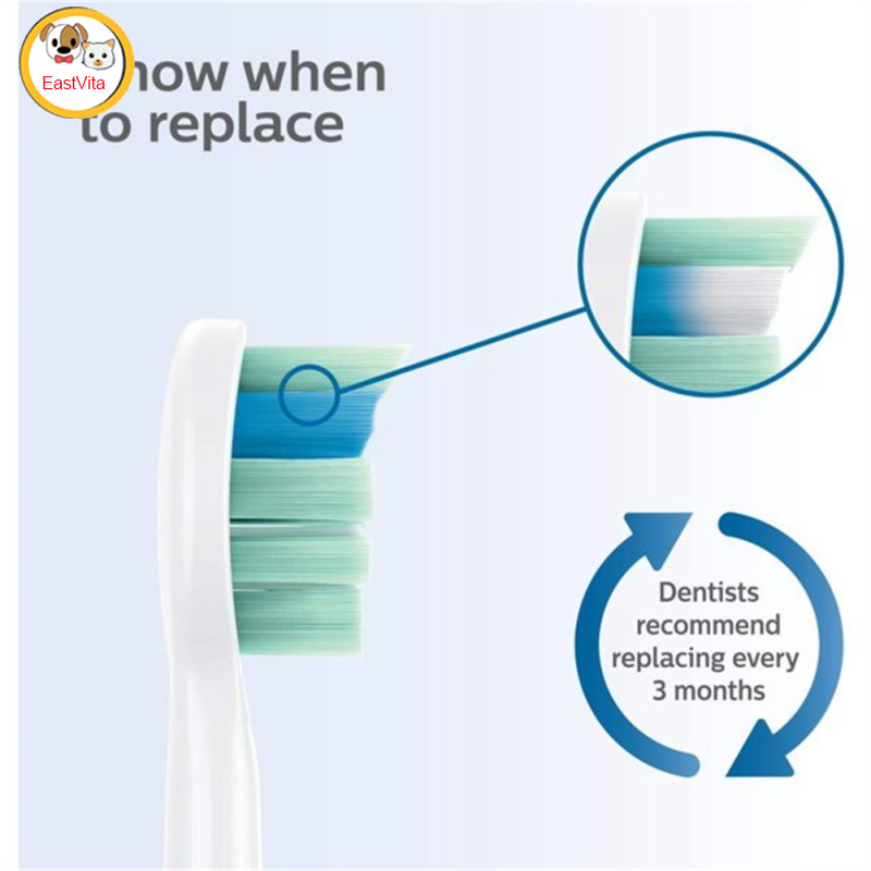 4pcs C1 Replacement Brush Head For Philips Sonicare C2 Optimized Plaque Control Hx9023/65