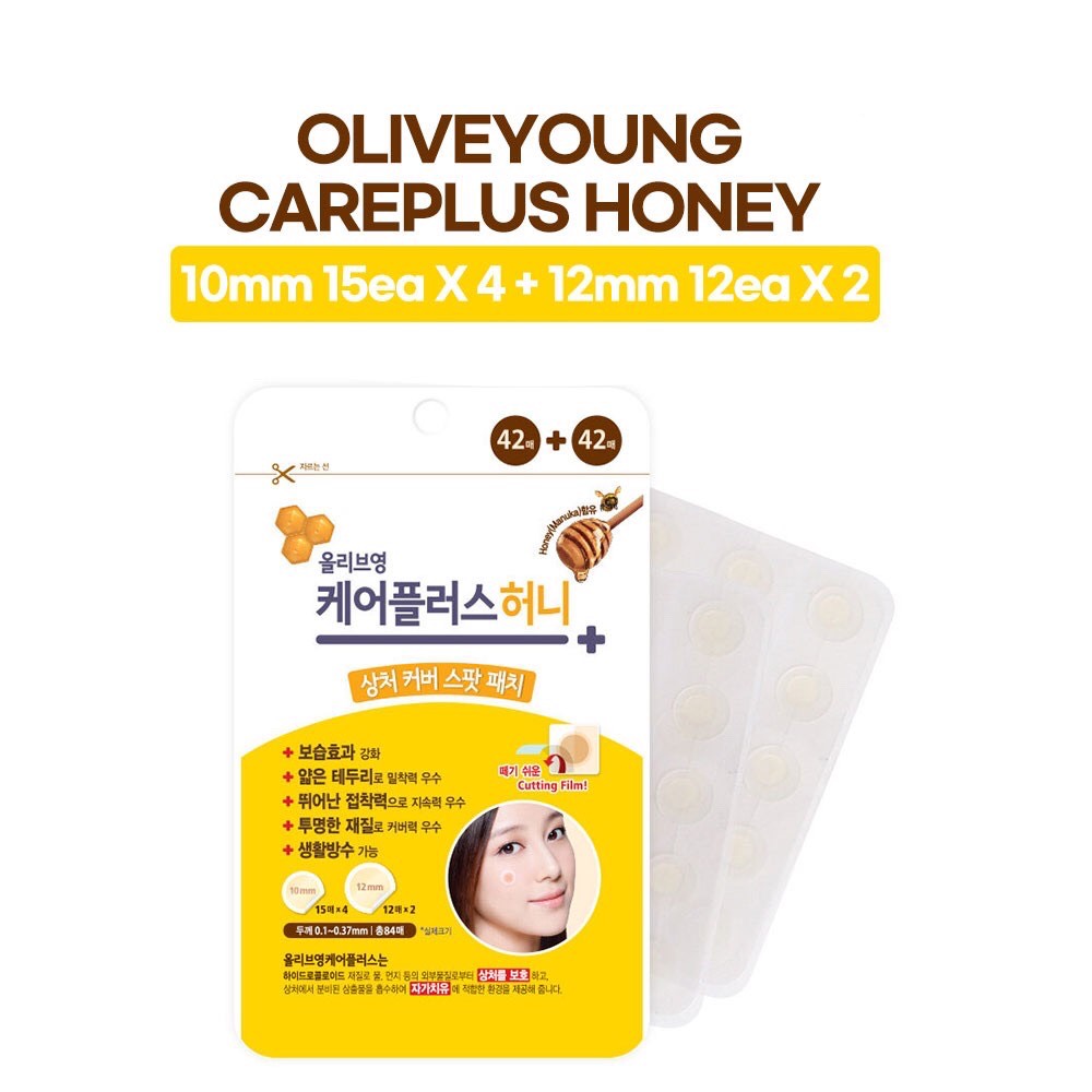[HCM][Mẫu mới 102 miếng] Miếng Dán Mụn Olive Young Careplus spot patch - Yunaa Cosmetics