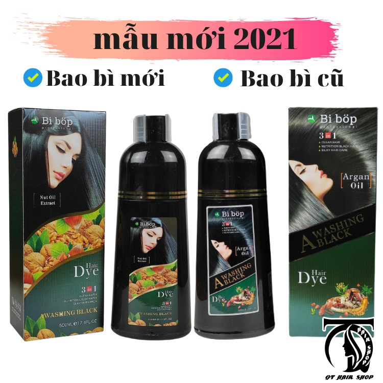 [BIBOP CHÍNH HÃNG] Dầu Gội Thảo Dược BiBop - Phủ Đen (Nâu) Tóc Tinh Chất Thảo Dược 500ml