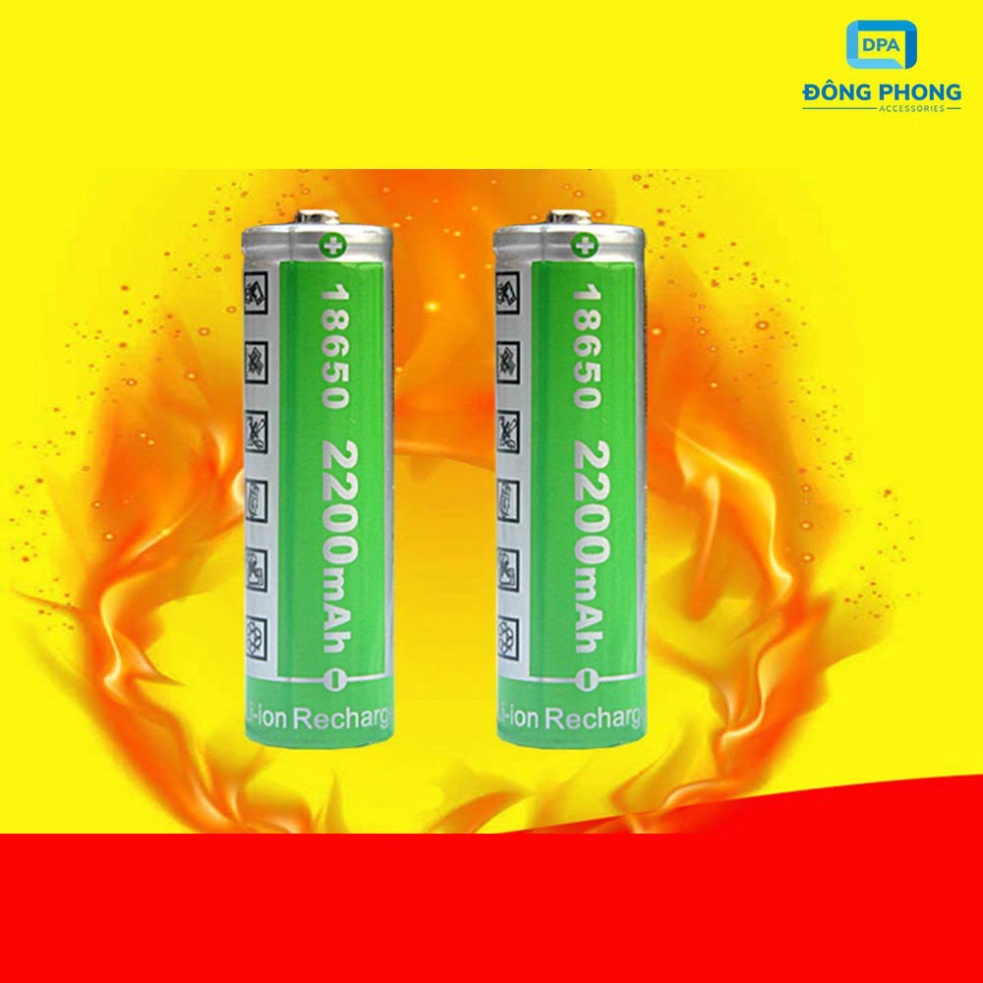 Pin Sạc 18650 4.2V 2200mAh Lithium-ion HHTC