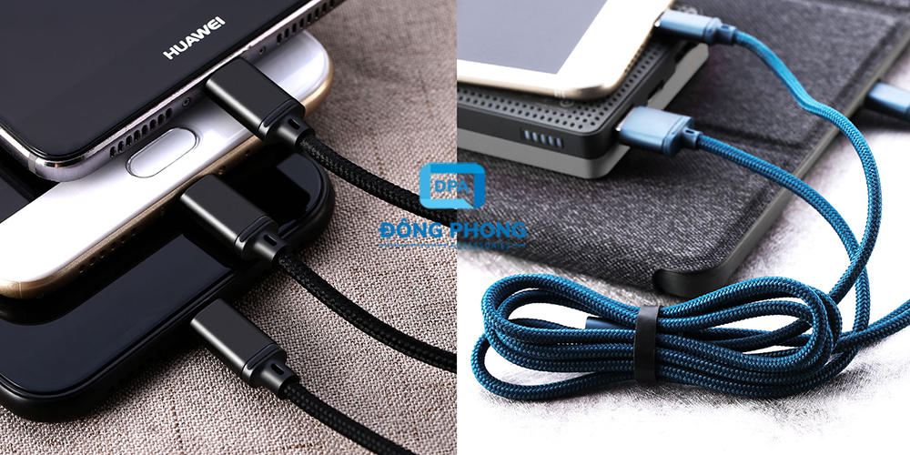 Cáp Đa Năng 3 Đầu Remax RC-131TH Chính Hãng ( Lightning - Micro USB - Type C )