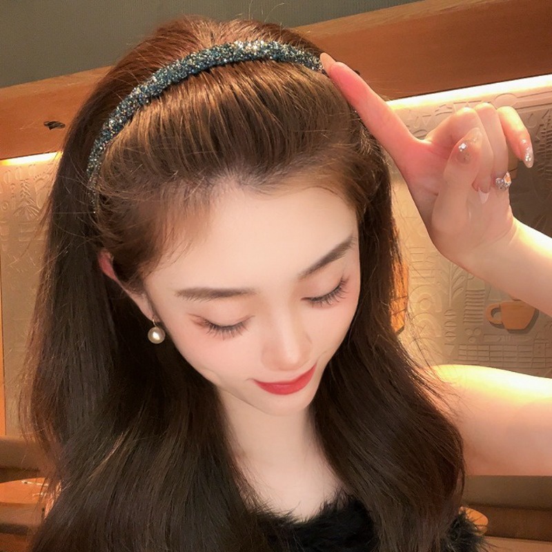 Băng Đô Đính Đá Lấp Lánh Thời Trang Hàn Quốc Cho Nữ