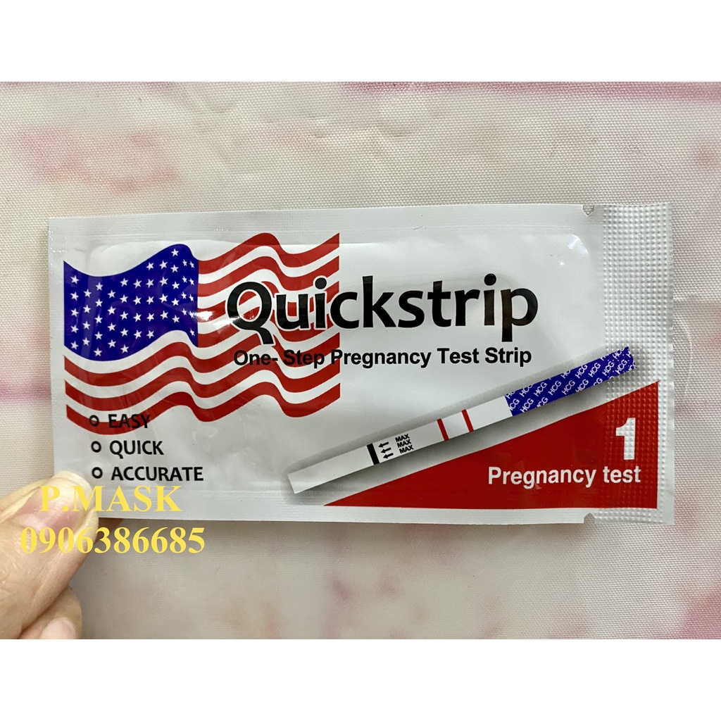 Que thử thai combo 4 Que ( Que Quick Strip Lá Cờ )