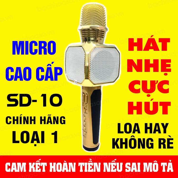 Micro Karaoke Bluetooth kèm loa SDRD SD-10