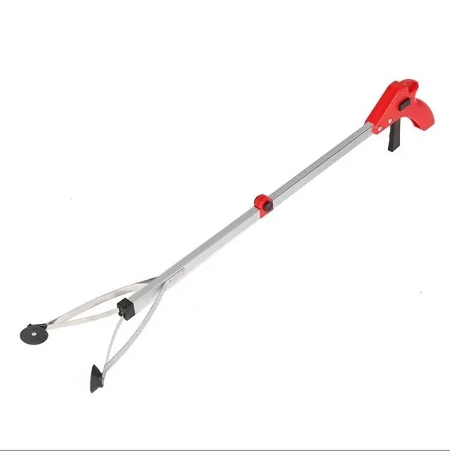 Foldable Gripper Extender Hand Tools Litter Reachers Pickers Collapsible Garbage Grabber Pick Up Tools Broom and Dustpan Set