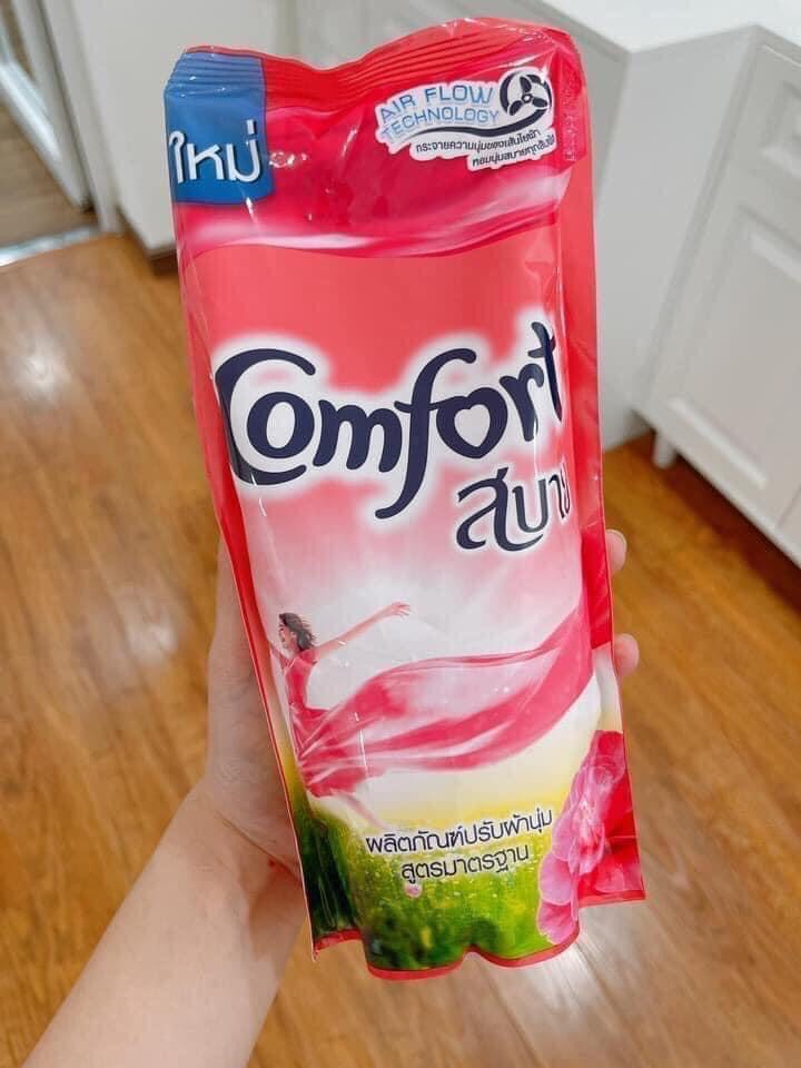 Set 3 gói Nước xả vải Comfort Thái thơm lâu Hương Ban Mai 580ml