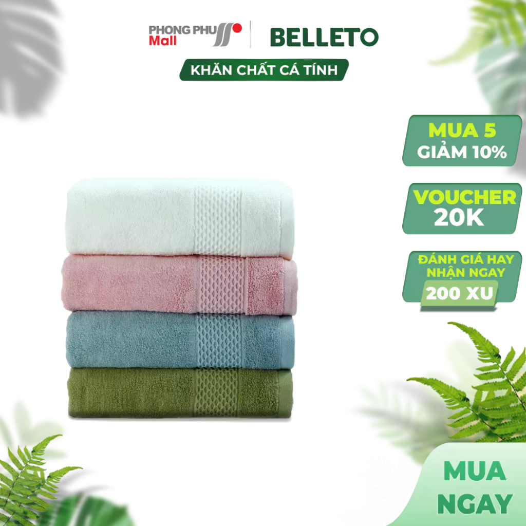 Khăn Mặt Belleto Cotton MB07 34x75cm