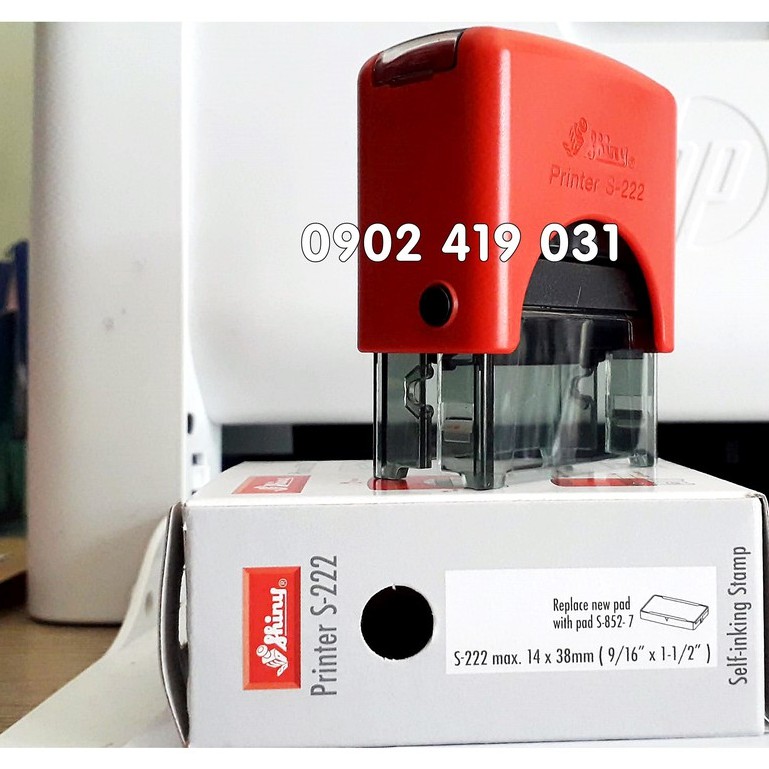 Con Dấu Có Quay Video Gói Hàng, Đã Kiểm Tra [ Shiny Printer 14 x 38mm ]