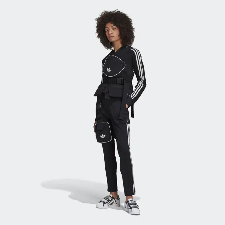 adidas sst track jacket women's black