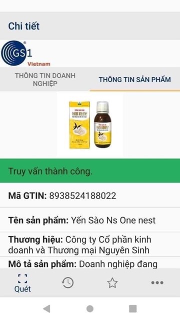Siro Yến Sào One Nest Mẫu mới