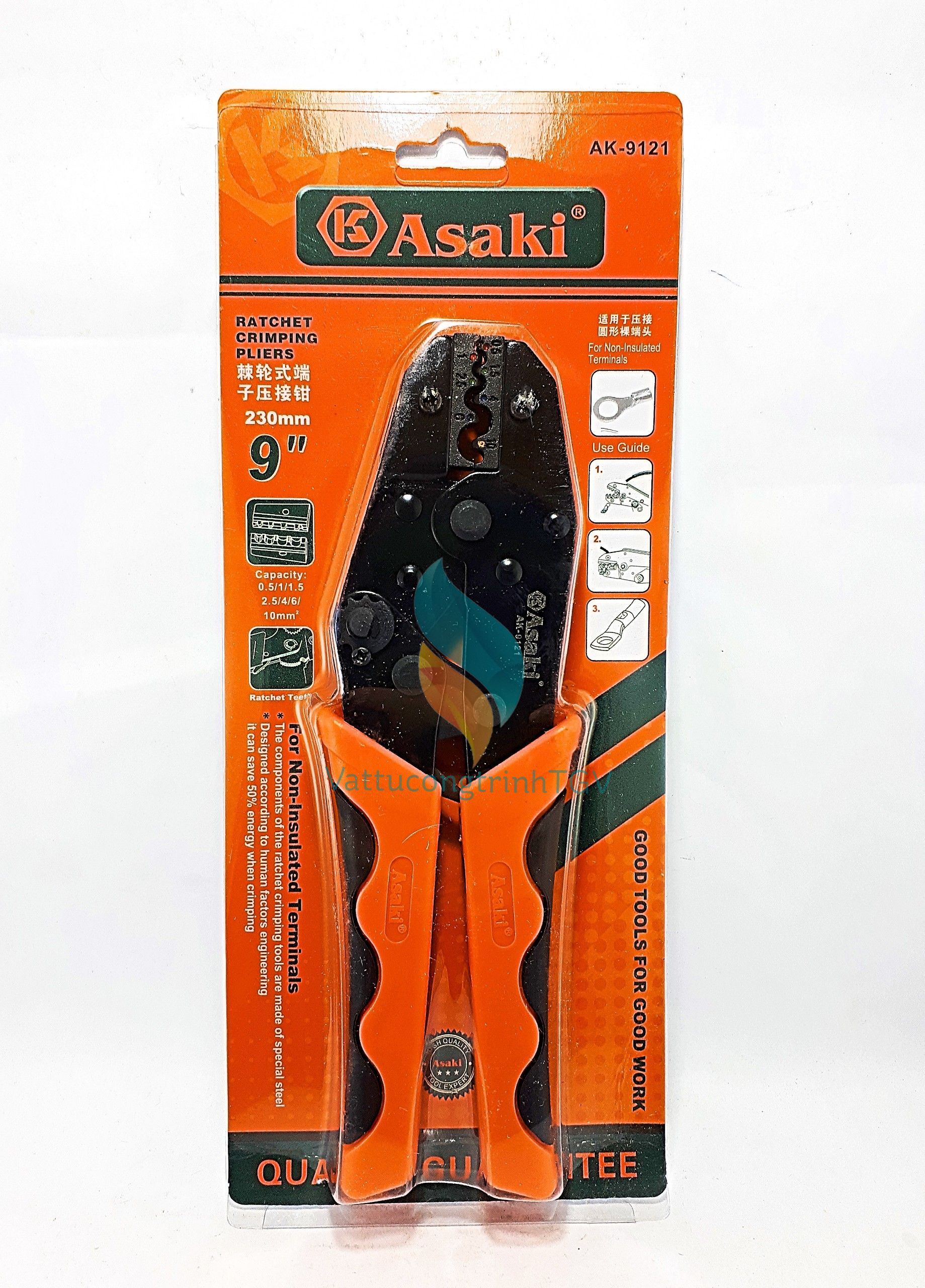 Kìm bấm đầu cos asaki ak-9121; ak-9122; ak-9112; ak-9114