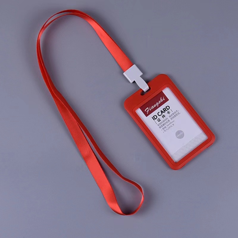 KTXY work permit card set with 1.5cm hanging rope, Plastic material ...