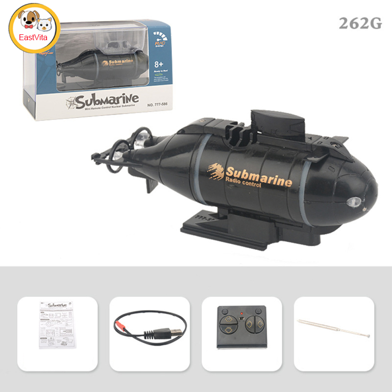 Wireless Remote Control Submarine Simulation 6 Channels Electric Remote Control Boat Speedboat Model Toys