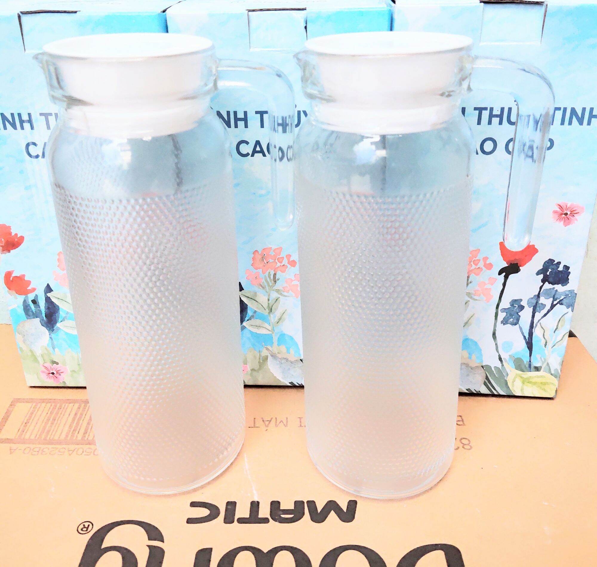 Bộ Bình Kèm Ly Thủy Tinh 1.1 lit
