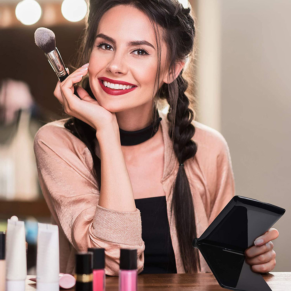 Adjustable Makeup Mirror Lighted Makeup Mirror Square Makeup Mirror LED Makeup Mirror Portable Makeup Mirror