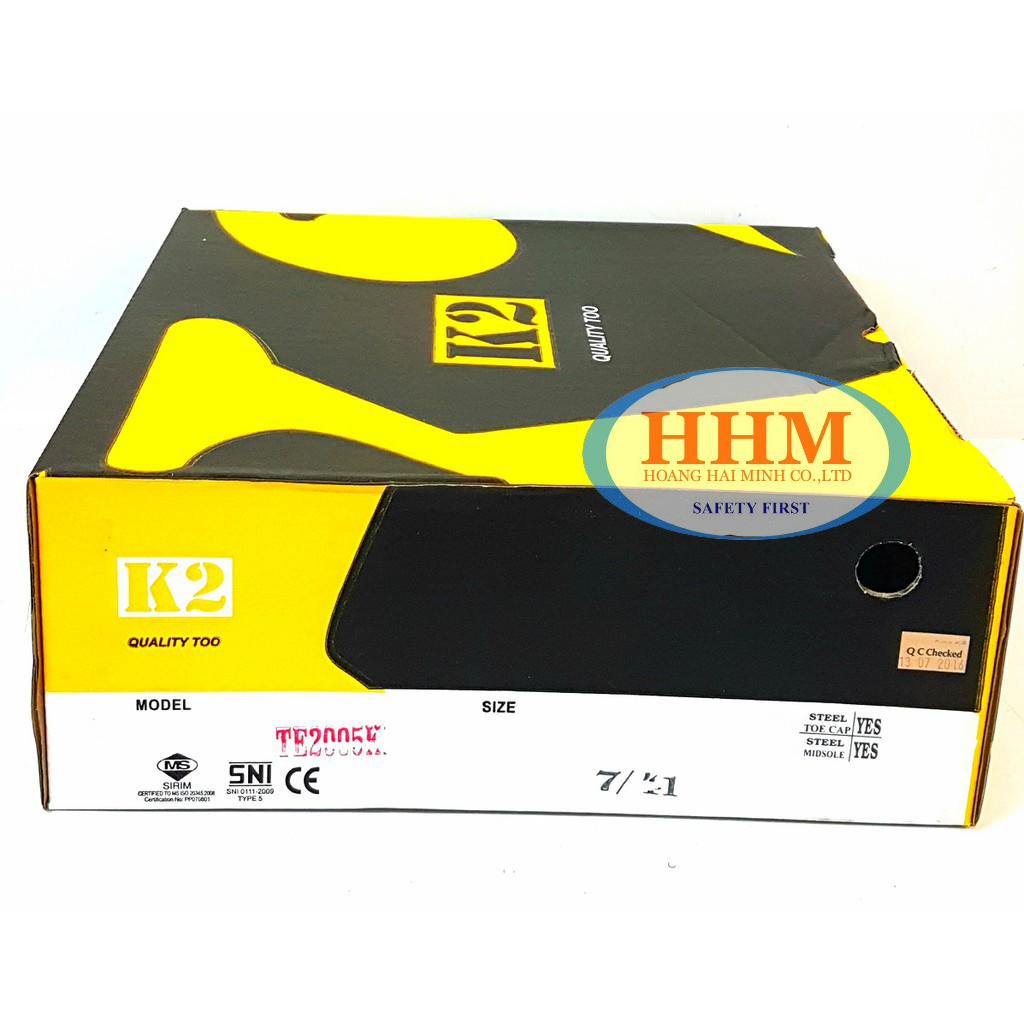 Ủng da bảo hộ cao cấp K2 TE2005K - Indonesia