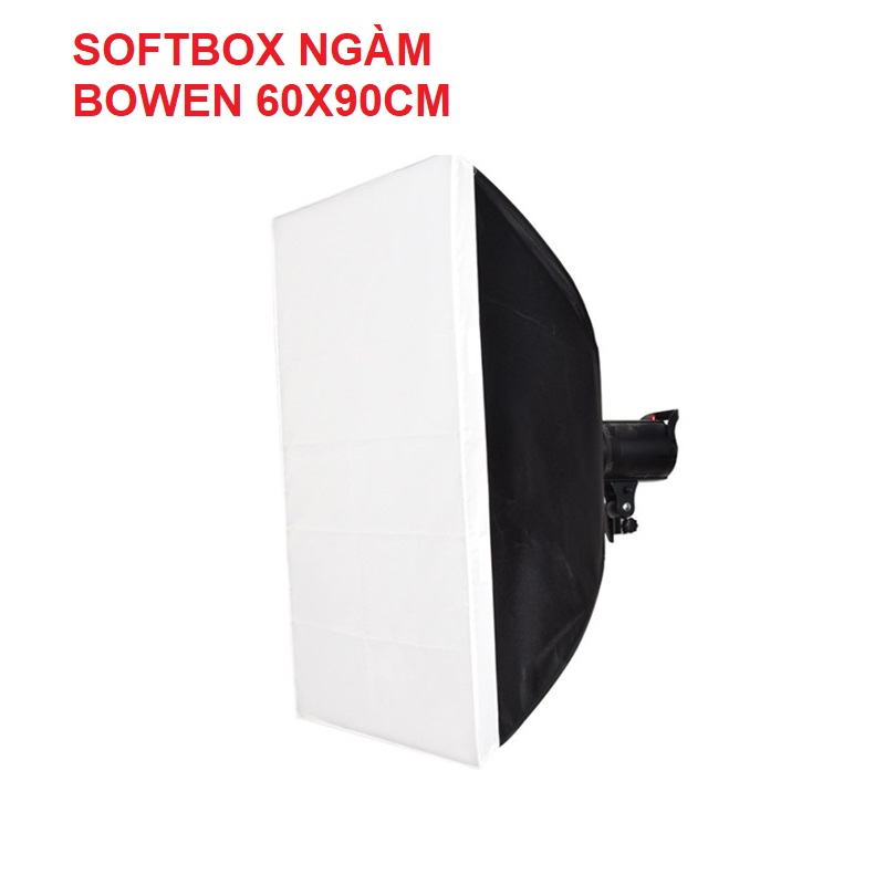 Softbox ngàm bowens 60x90 cho đèn công suất lớn đèn flash đèn liên tục khuếch tản ánh sáng chụp hình studio