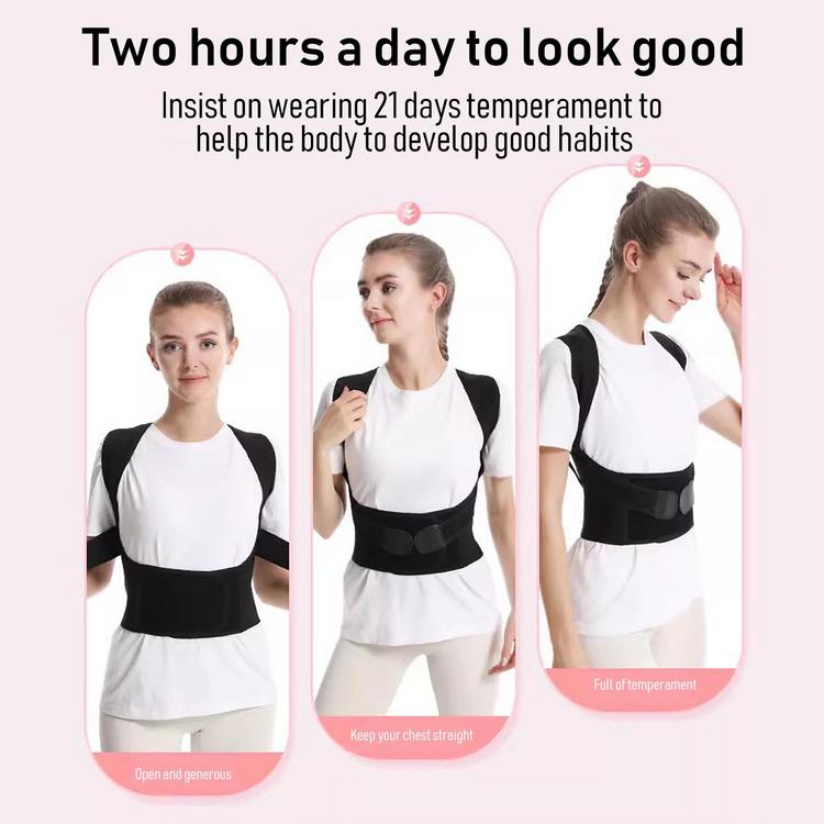 Adjustable Back Brace Breathable Shoulder Posture Corrector Washable Back Straightener for Prevent Humpback Women Men Back Brace for Home Work School admired