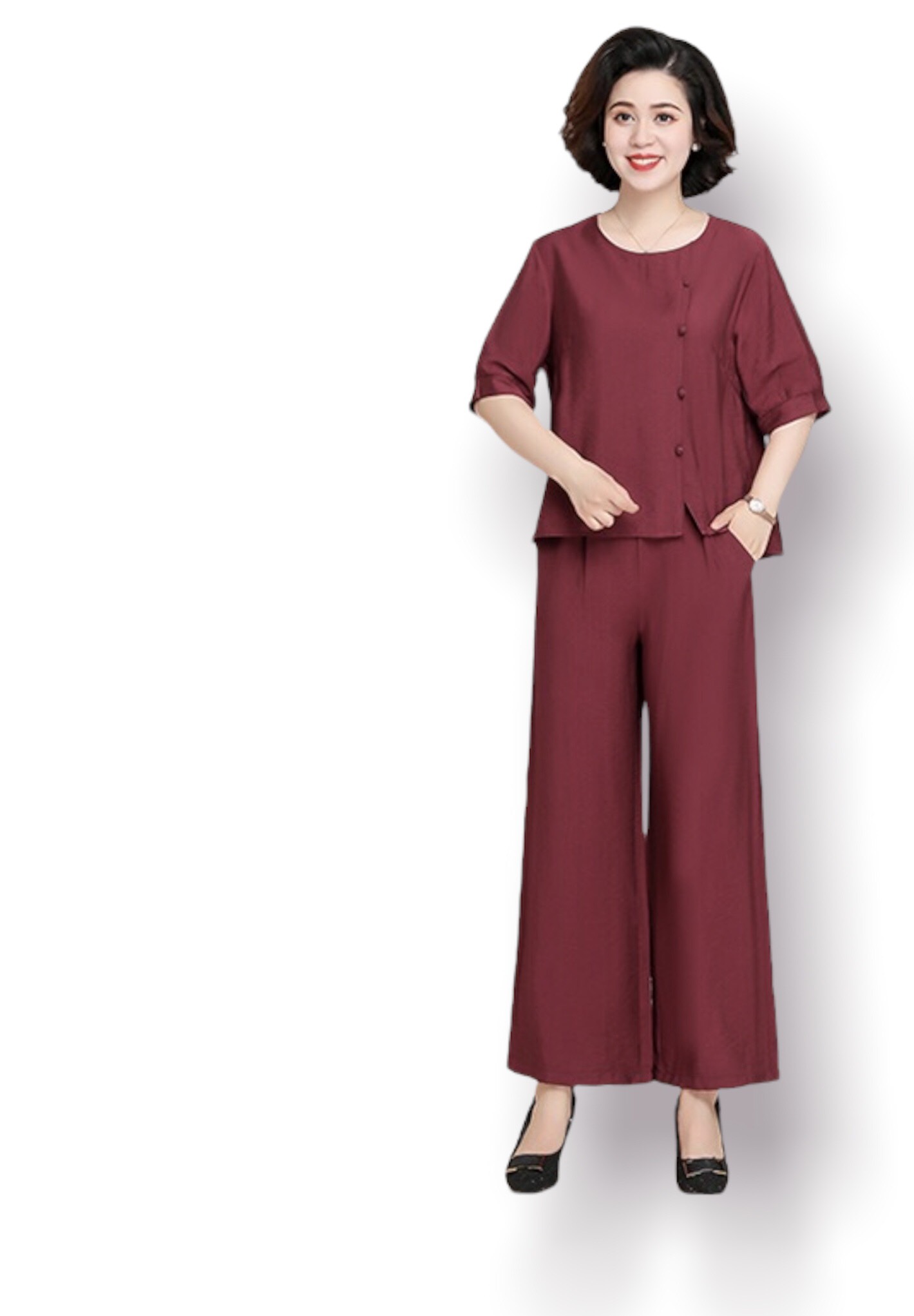 set bộ trung niên cao cấp(thời trang trung niên Aniagreen) TV06-322