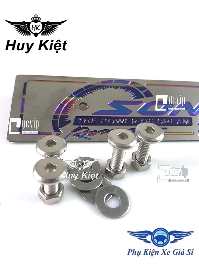 Bảng Tên Sonic Titanium Kèm Ốc Inox Thái MS1401
