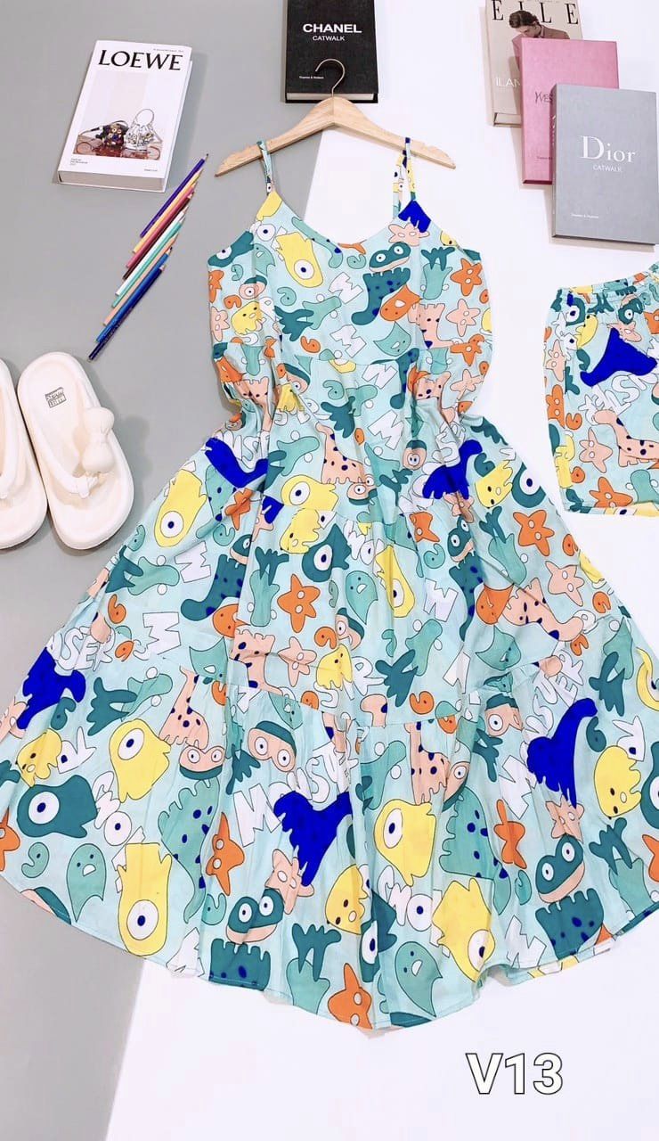 ĐẦM TOLE DÂY KÈM QUẦN (M-XL)