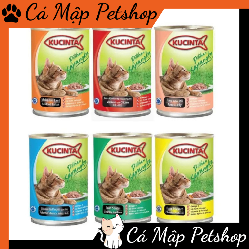 Pate cho mèo Kucinta, Pate cho mèo từ thịt thật lon 400g