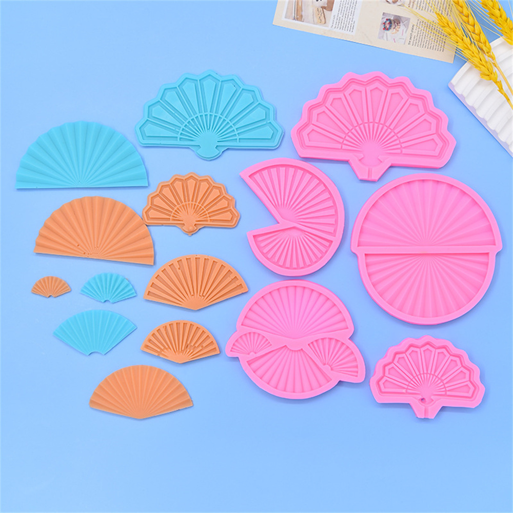 Hot 3D Silicone Mold Silicone Cake Decorating Tools Cupcake Silicone Mold Fan Shape Cake Decorating Tools DIY Silicone Mold