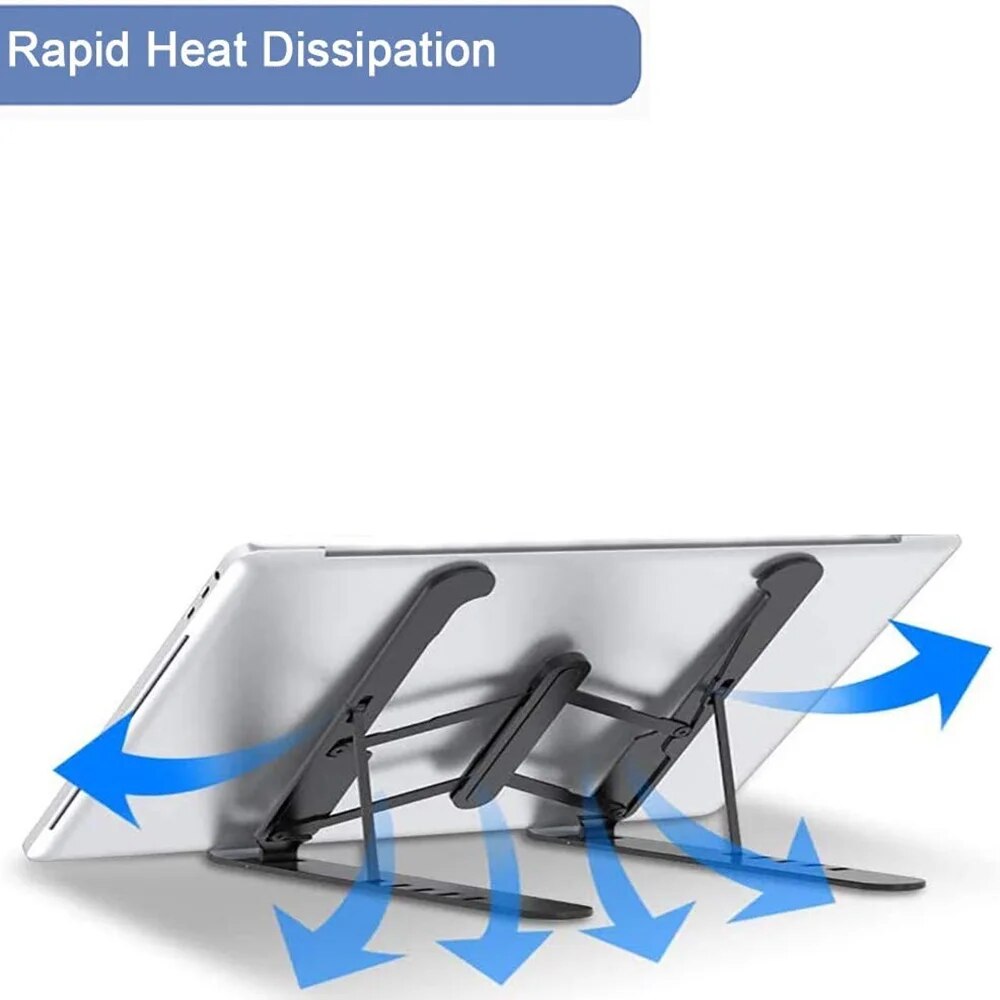 Foldable Laptop Stand Adjustable Support Base Notebook Stand For Macbook Pro Non-Slip Riser Cooling Bracket For Laptop & Tablet