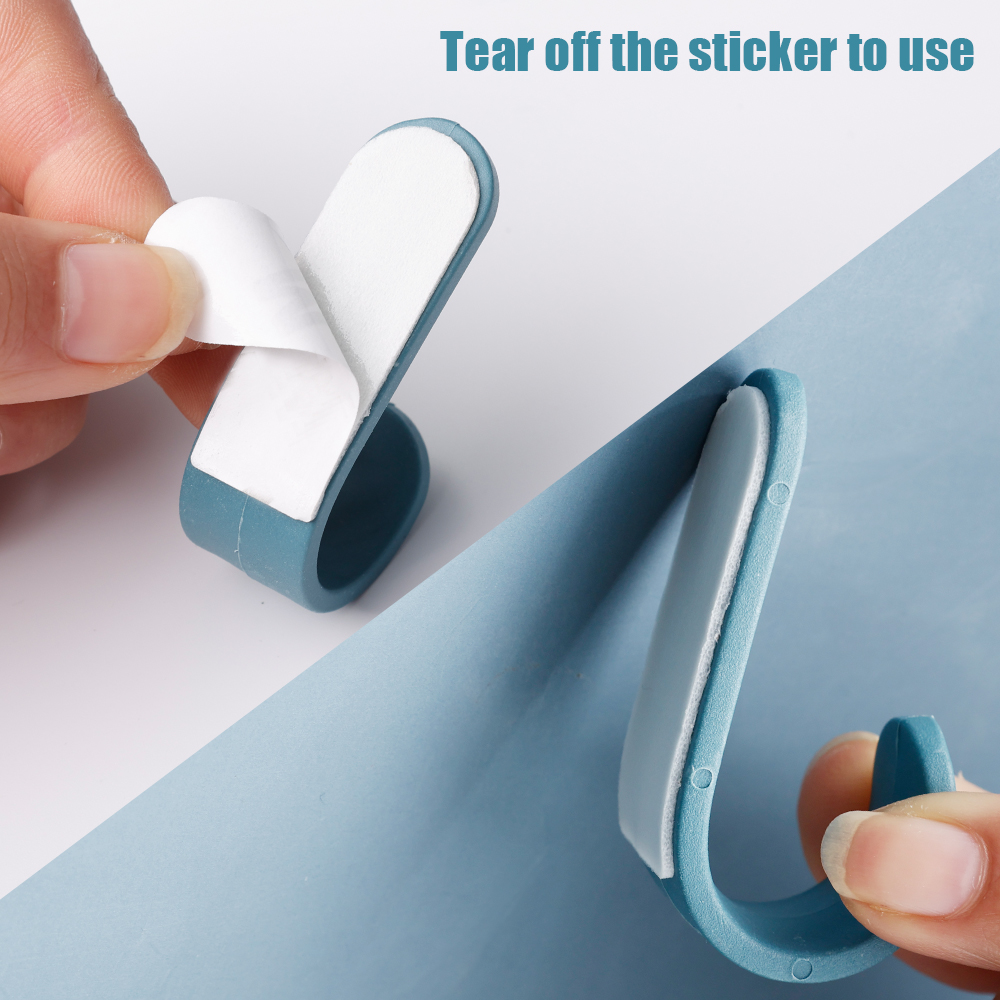 Móc Treo Tường Màu Kẹo Hình Chữ J/Móc Treo Cửa Tự Dính/Móc Treo Tường Không Đinh Cho Nhà Bếp Phòng Tắm Văn Phòng