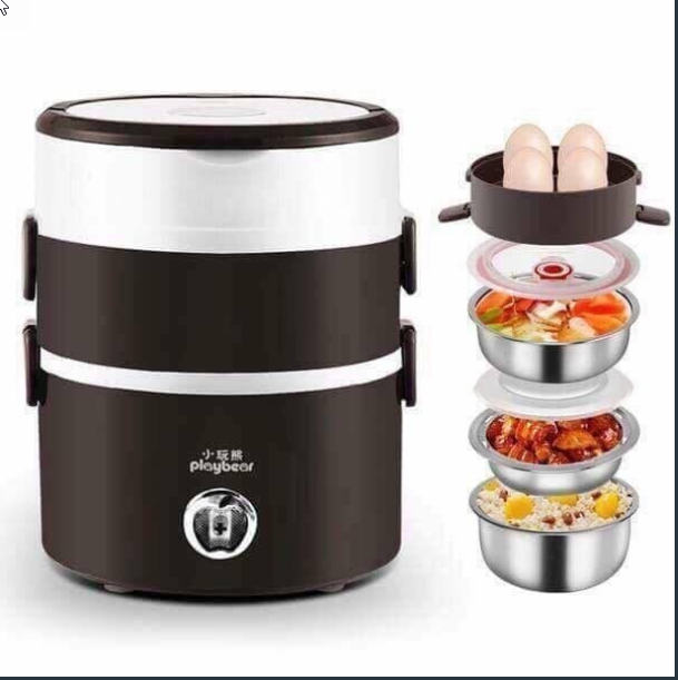 Cặp lồng ủ cơm đa năng 3 tầng inox - ủ cơmd