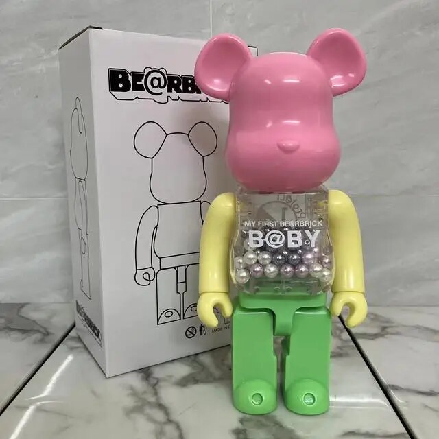 400% 28cm Bearbrick Figure Model Doll Violent Bear Anime Cartoon Image Model Decoration Trend Decoration Kawaii Birthday