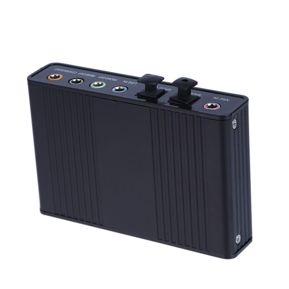 Card âm thanh box 5.1 USB 6CH + Optical audio (Xanh)