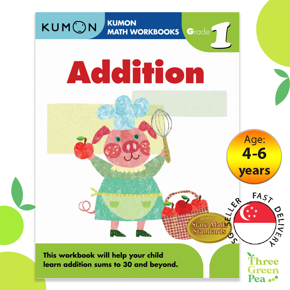 [Original] Kumon Math Workbooks Grade 1 ADDITION [C1-3] | Lazada Singapore