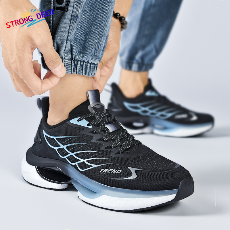 【STRONG DEER】Sneakers Unisex Fashion Shock Absorbing Marathon Running Shoes Sports Shoes Size：39-45