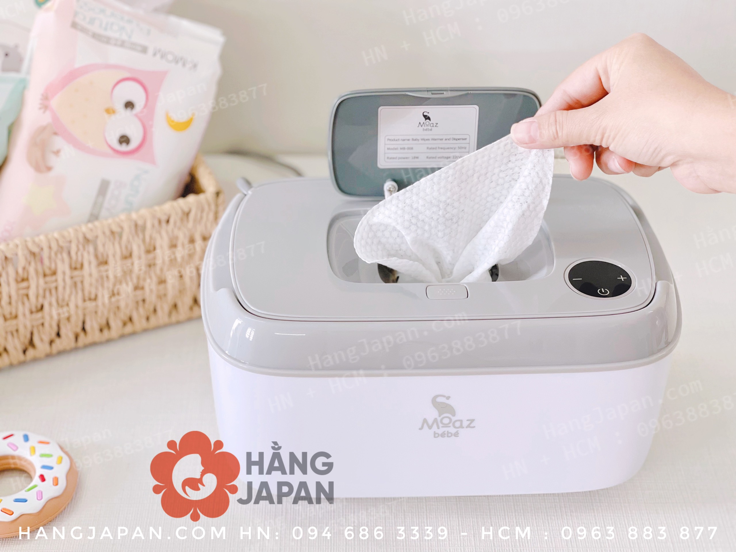 Thiết bị làm ấm khăn ướt Moaz Bebe  MB008