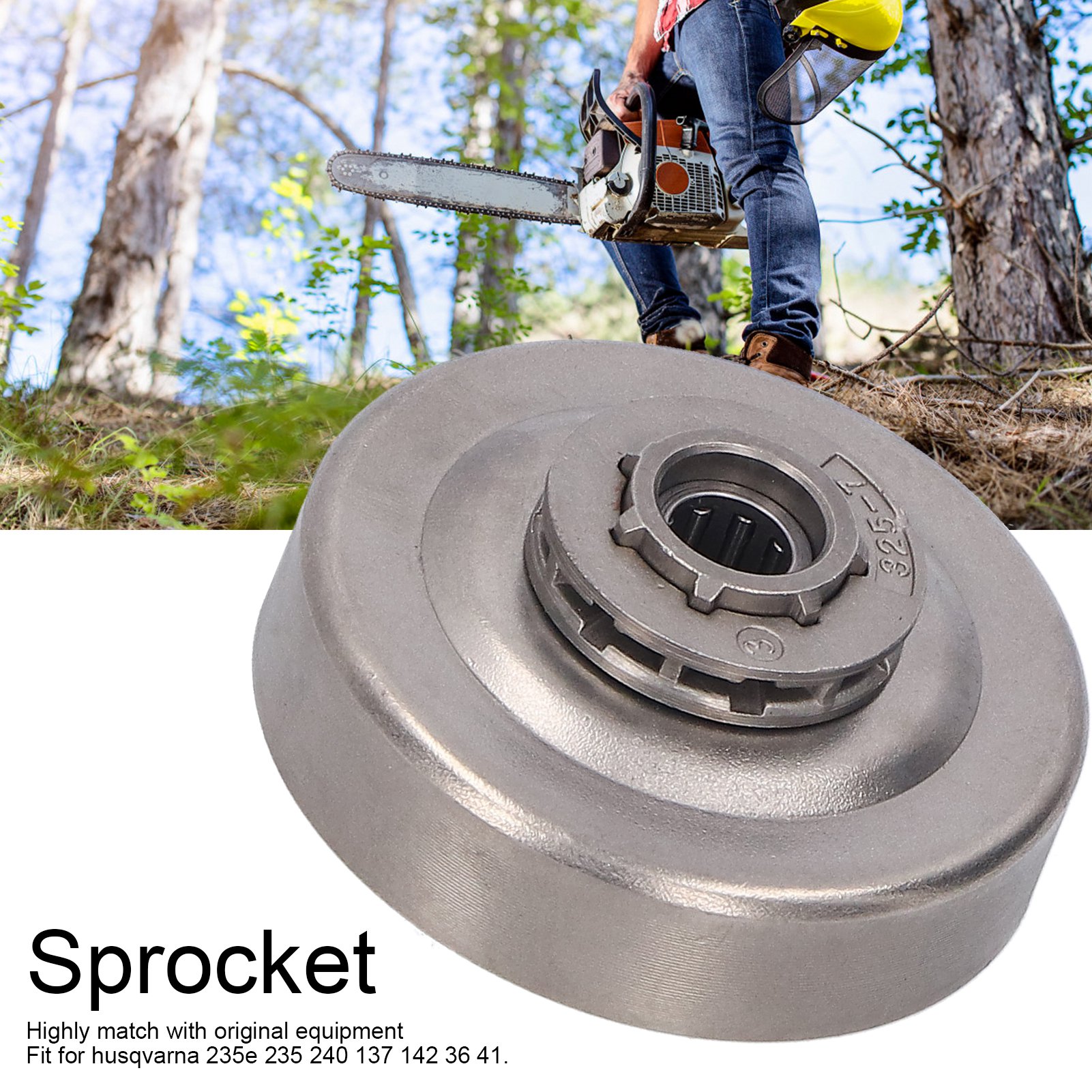 Sprocket Durable High Hardness Reliable Practical Stable Clutch Replacement Iron for Chainsaw Parts Husqvarna 235e 240e 235 240 137 142 36 41