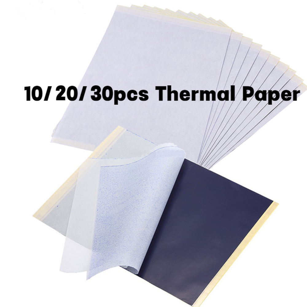 10/20/30pcs Tattoo Transfer Papers A4 Size Tattoo Thermal Copier Stencil Papers for Tattoo Transfer Printer Machine Accessories Supply