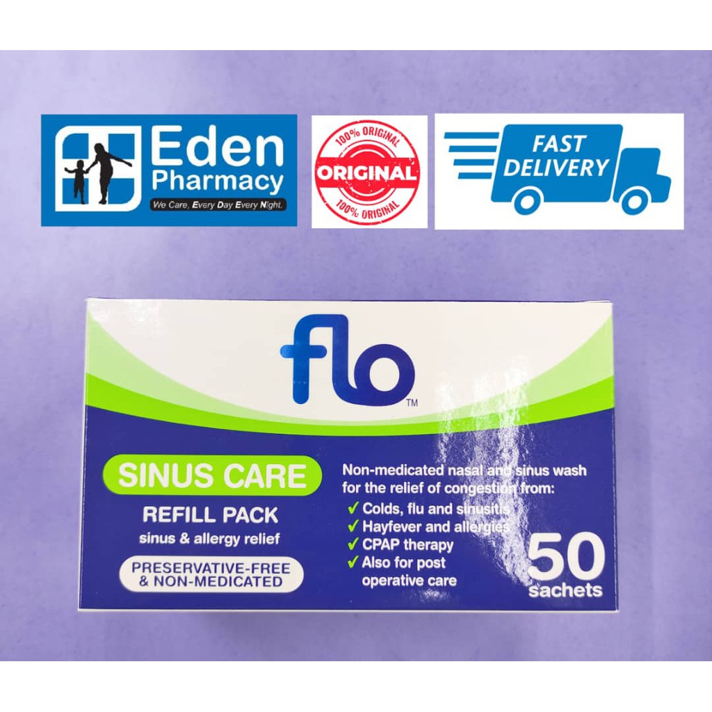 ♠Flo sinus care refill pack ( 50's ) sinus RINSE | Lazada