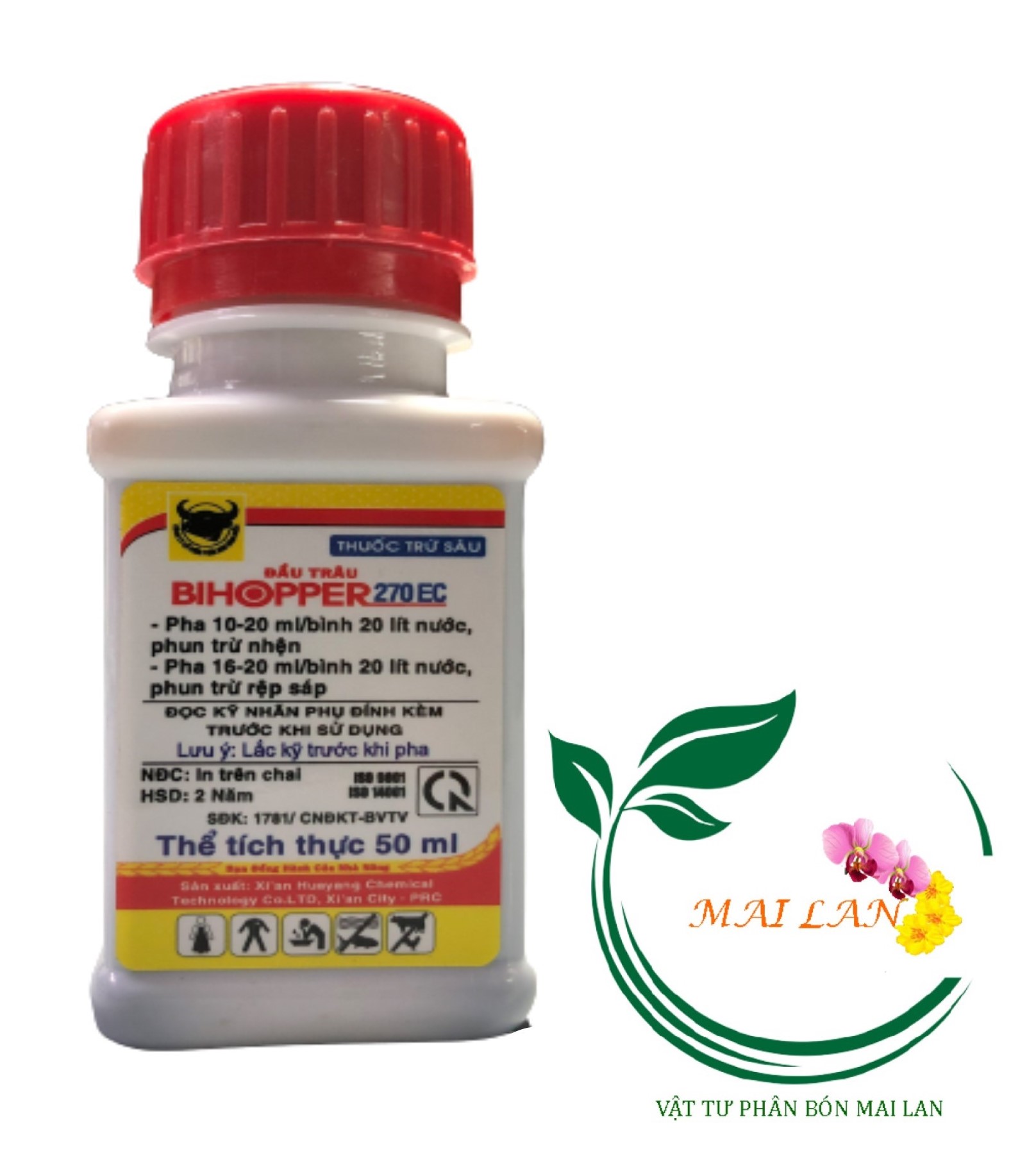 Chế phẩm Sinh học BiHopper 270EC - trừ rệp sáp, nhện đỏ - #016B# 50ml
