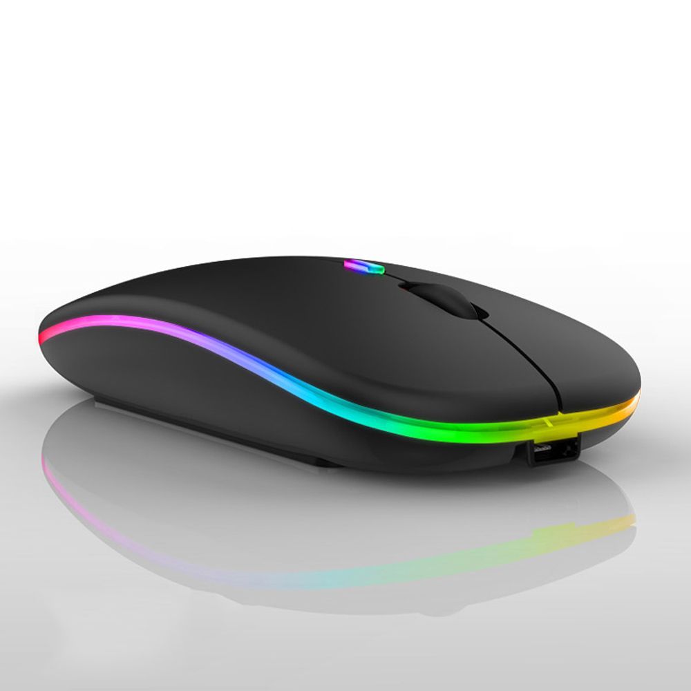 Rovii 1600dpi computer rechargeable bt5.2 gamer usb mice bluetooth wireless mouse rgb mouse gaming mouse computer silent mause