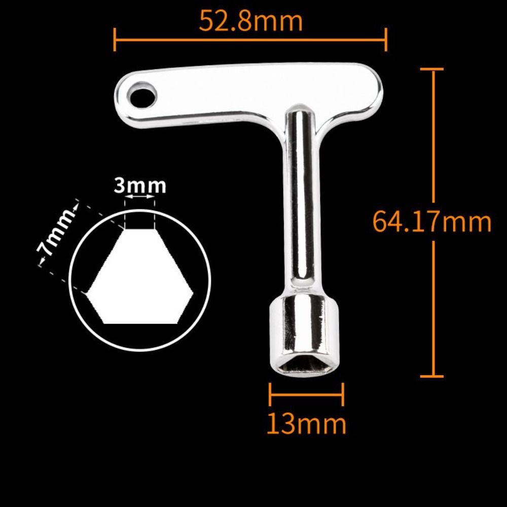 Utility Service Zinc Alloy Lift Door Release Lock Key Universal High Quality Triangle Key Lock Durable Multifunction Spanner Key Windows. 